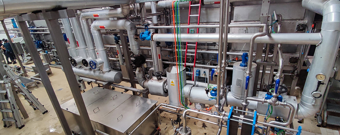 Sistema de recuperación de agua en sistema de pasteurización en industria cervecera