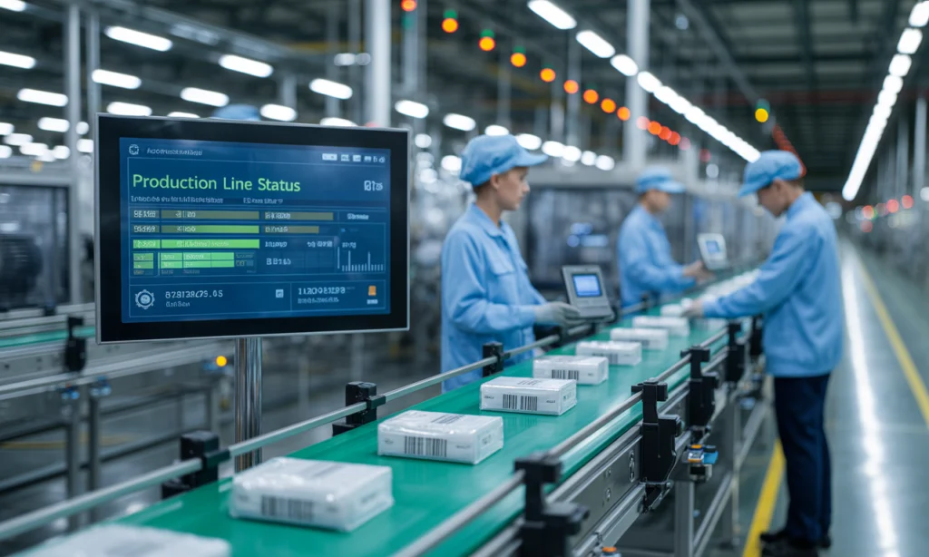 Trazabilidad industrial - línea de producción