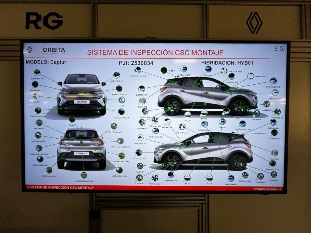 Inspección automática Grupo Renault - Órbita Ingeniería - Visión Artificial.